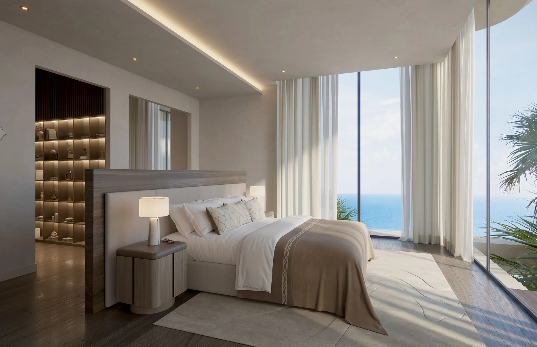 Sea-view bedroom at Anantara Residences